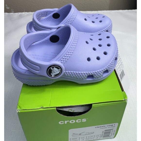 CROCS Other - Crocs Classic Clog T Mystic Purple Toddler Size C5 206990-5BN NIB